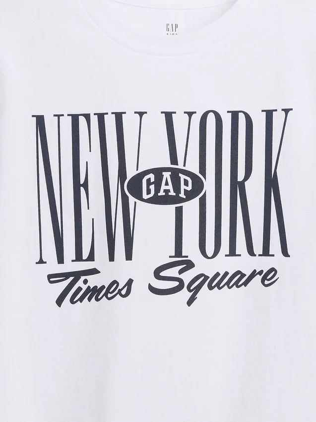 T-shirt Gap NYC con logo per bambini