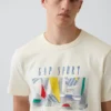 T-shirt Gap Sport con stampa, in jersey di cotone pesante