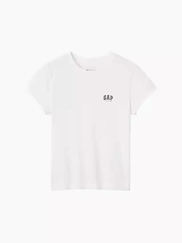 T-shirt GAP × Victoria Beckham in cotone biologico con logo