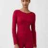 T-shirt GapFit Smooth con scollo a barchetta