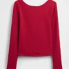 T-shirt GapFit Smooth con scollo a barchetta
