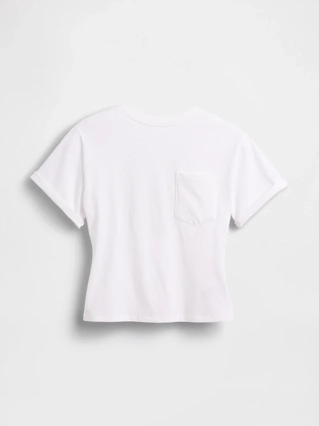 T-shirt Gapstudio con scollo rotondo e tasca sul retro