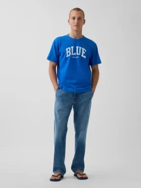 T-shirt Get Blue con logo dal taglio comodo