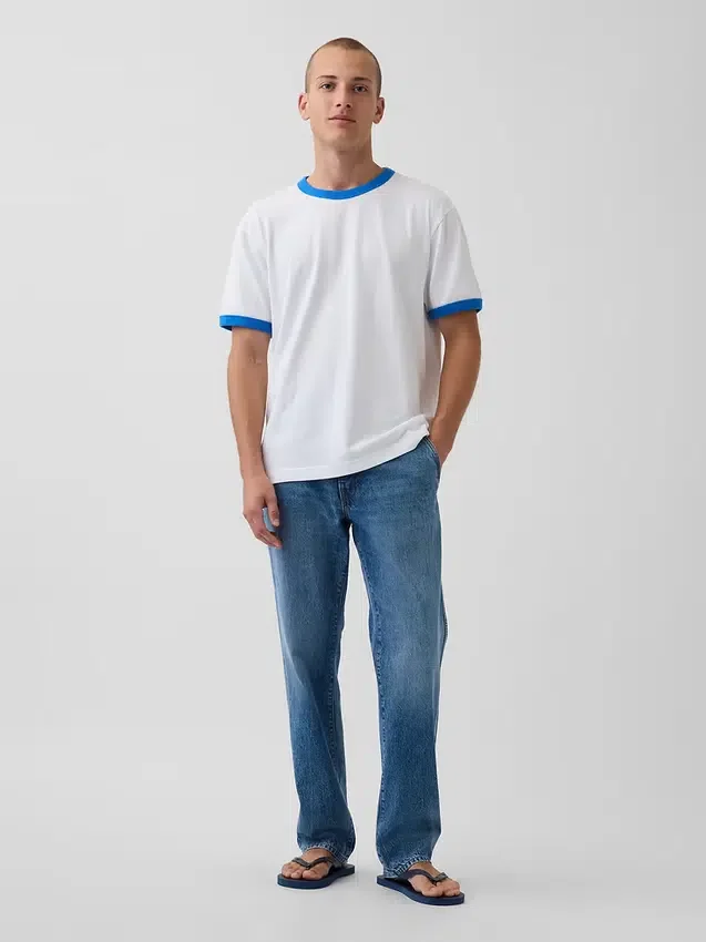 T-shirt Get Blue con logo dal taglio comodo