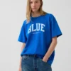 T-shirt Get Blue con logo dal taglio comodo