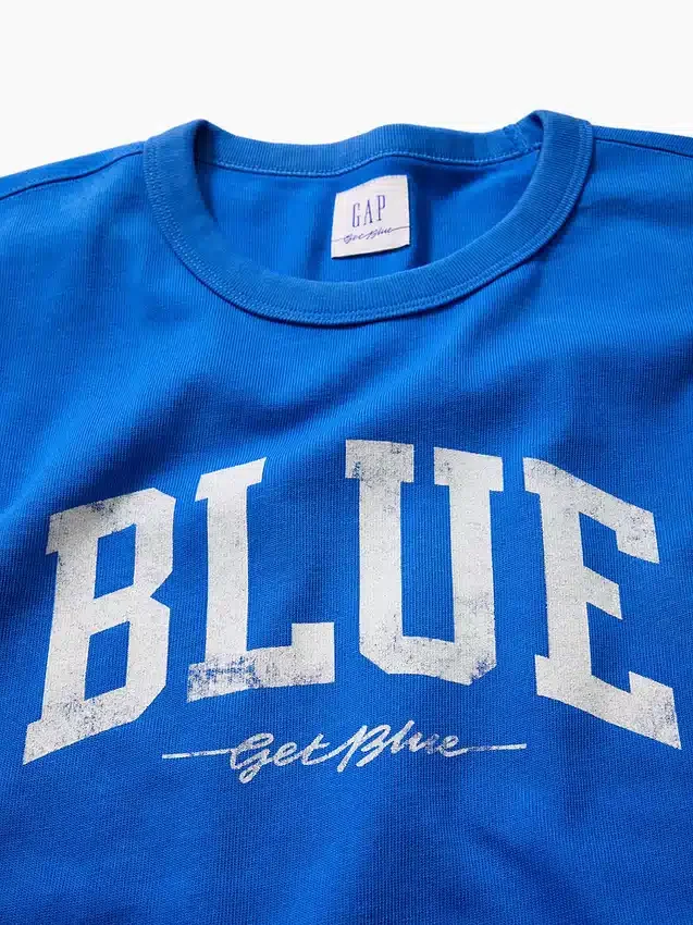T-shirt Get Blue con logo dal taglio comodo
