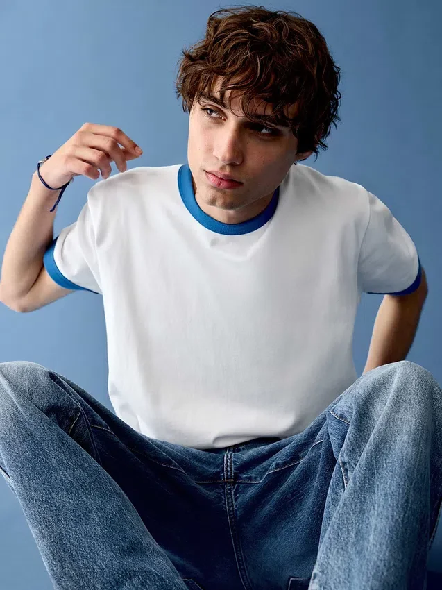 T-shirt Get Blue con logo dal taglio comodo