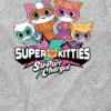 T-shirt grafica a maniche corte per bambini con logo “Super Kitties”