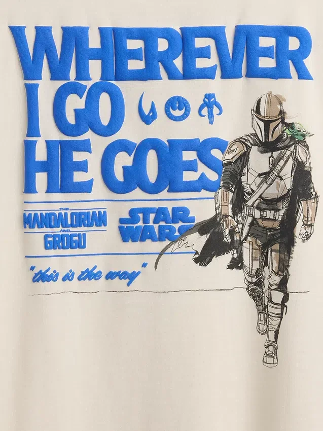 T-shirt grafica da bambino Star Wars dal taglio comodo