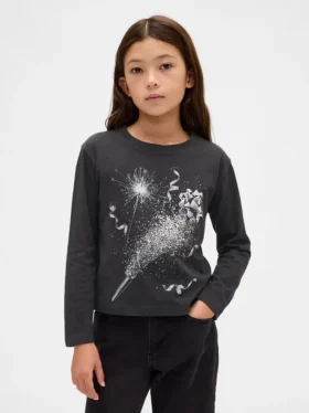 T-shirt grafica dal taglio morbido per bambini