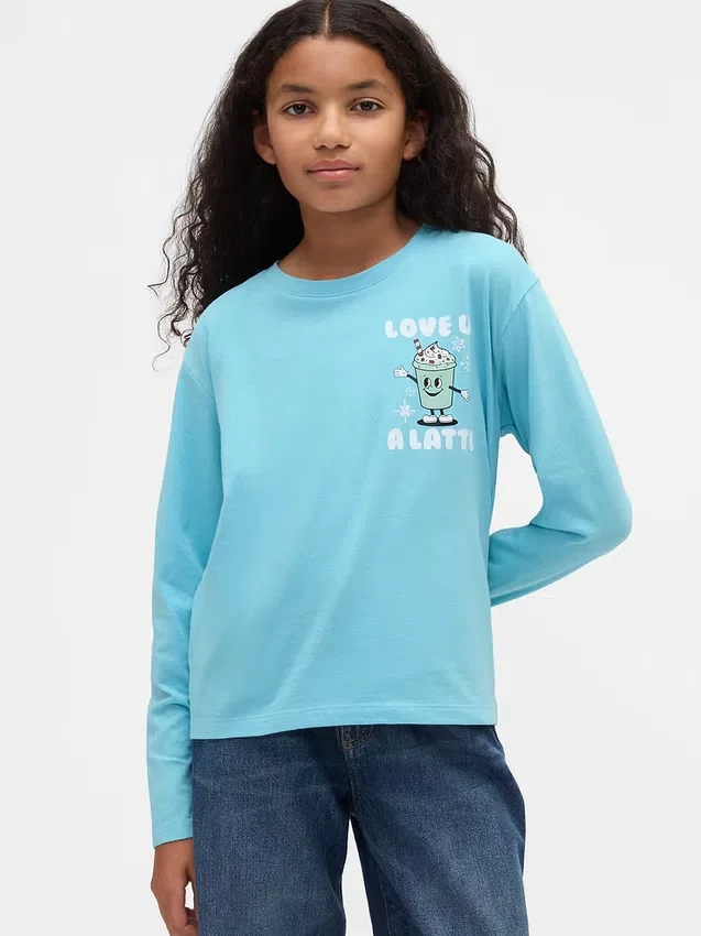 T-shirt grafica dal taglio morbido per bambini