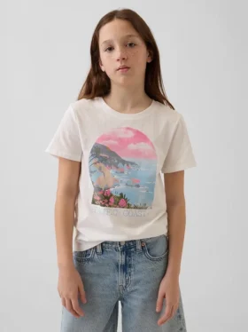 T-shirt grafica dal taglio morbido per bambini