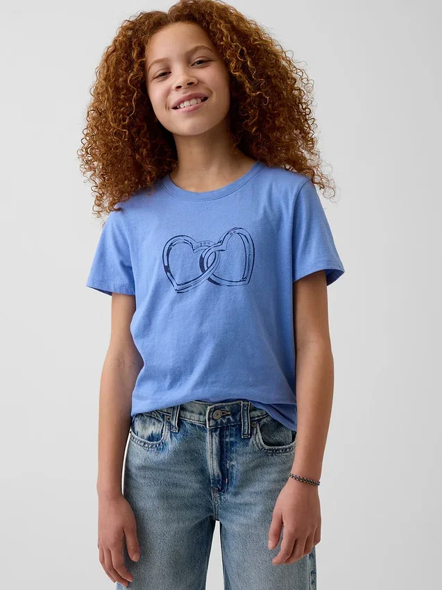 T-shirt grafica dal taglio morbido per bambini