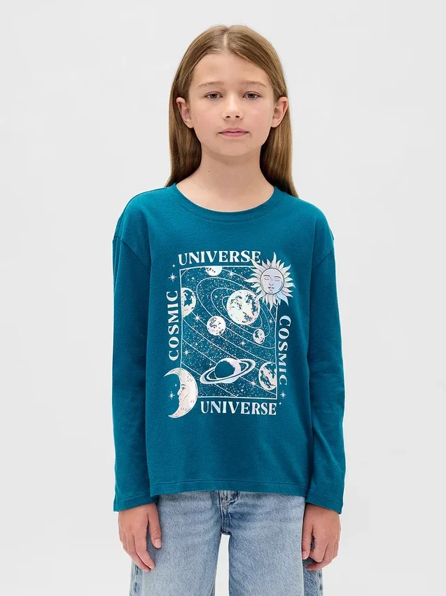 T-shirt grafica dal taglio morbido per bambini
