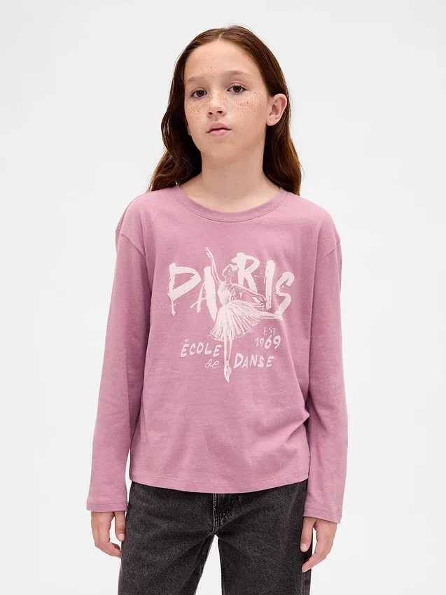 T-shirt grafica dal taglio morbido per bambini
