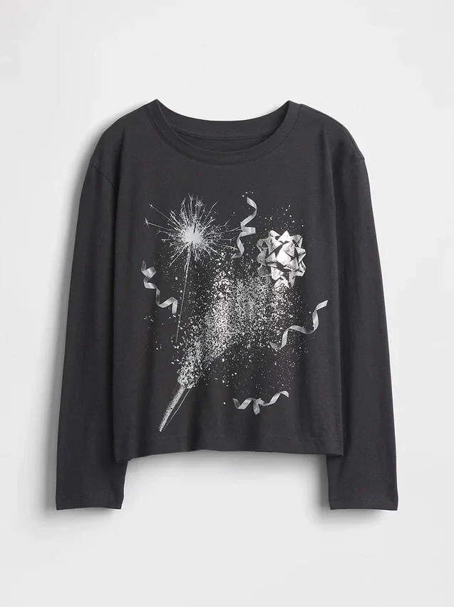T-shirt grafica dal taglio morbido per bambini