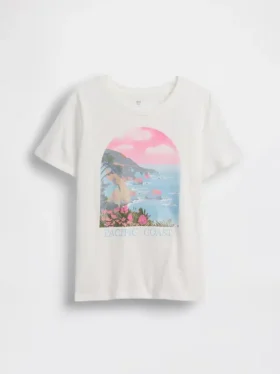 T-shirt grafica dal taglio morbido per bambini