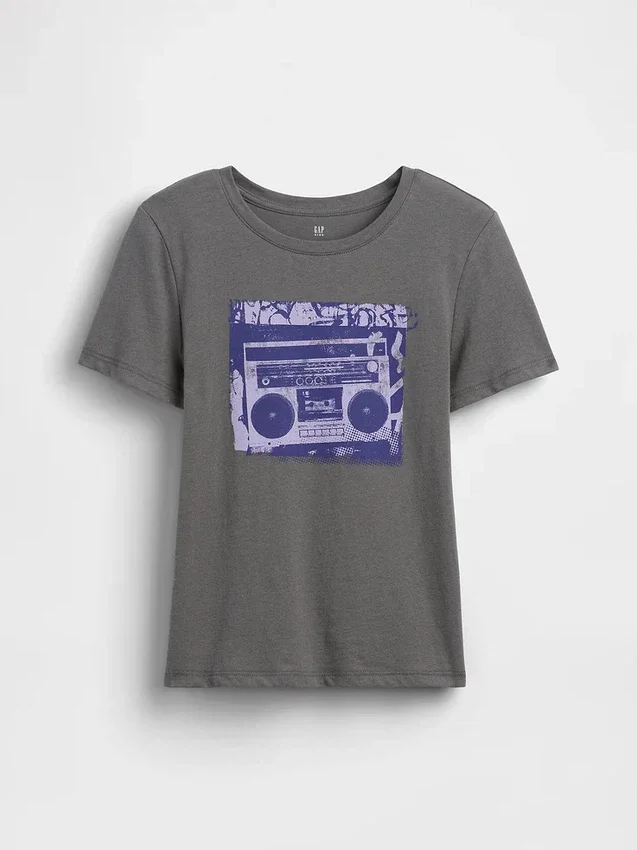 T-shirt grafica dal taglio morbido per bambini