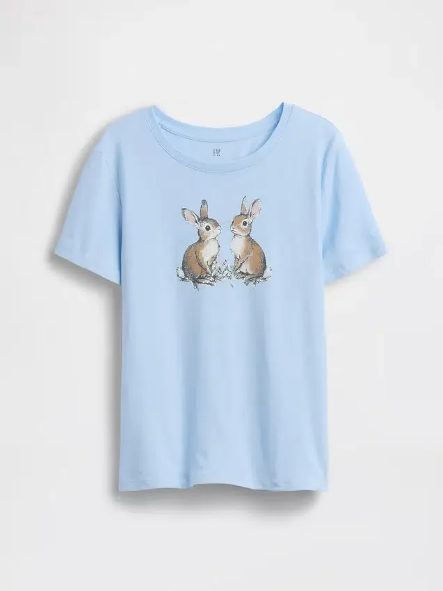 T-shirt grafica dal taglio morbido per bambini