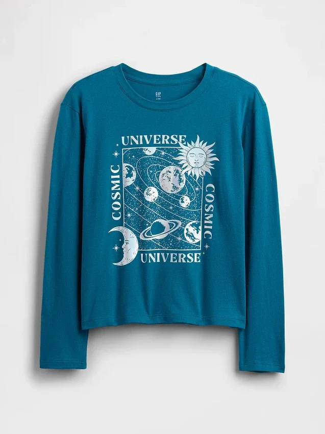 T-shirt grafica dal taglio morbido per bambini