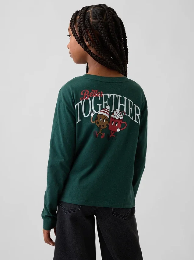 T-shirt grafica dal taglio morbido per bambini