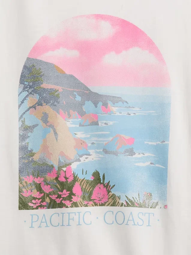 T-shirt grafica dal taglio morbido per bambini