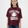 T-shirt grafica oversize per bambini