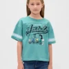 T-shirt grafica oversize per bambini