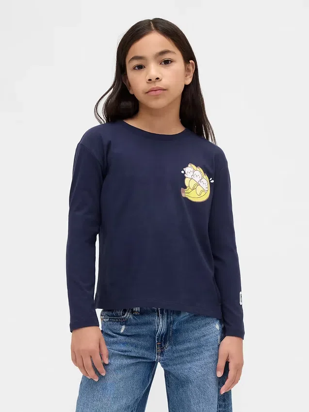 T-shirt grafica oversize per bambini