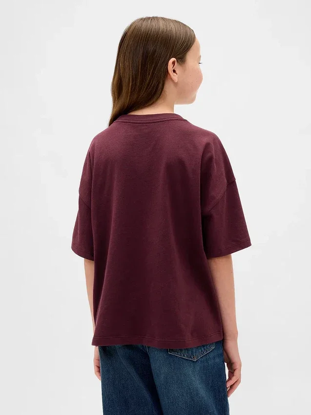 T-shirt grafica oversize per bambini