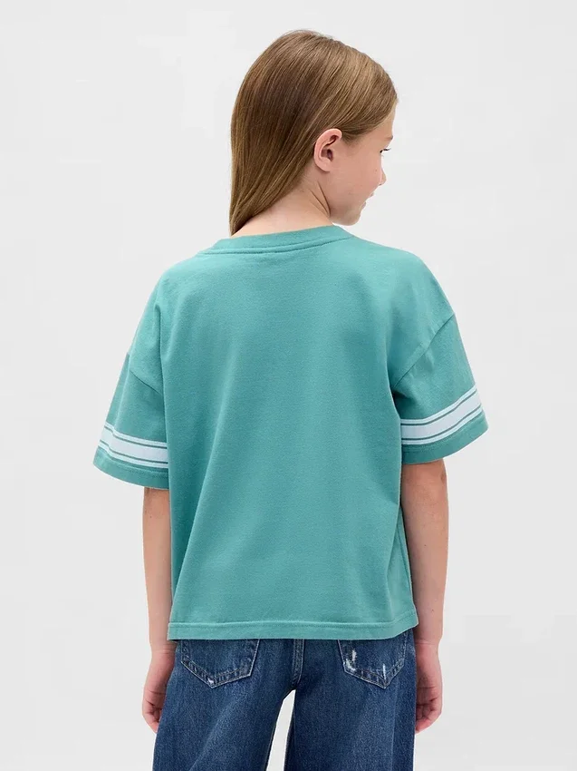 T-shirt grafica oversize per bambini