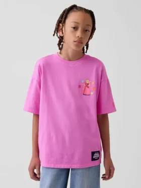 T-shirt grafica per bambini Super Mario dal taglio comodo