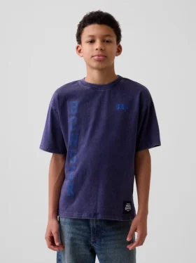 T-shirt grafica per bambini Super Mario dal taglio comodo