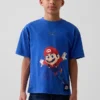 T-shirt grafica per bambini Super Mario dal taglio comodo