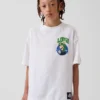 T-shirt grafica per bambini Super Mario dal taglio comodo