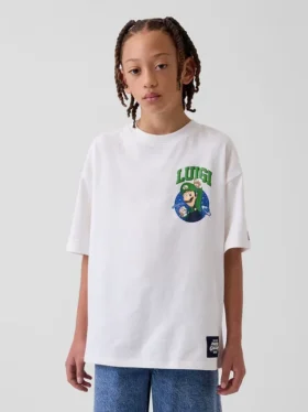 T-shirt grafica per bambini Super Mario dal taglio comodo