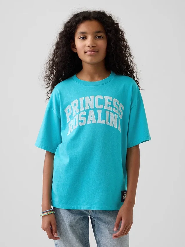 T-shirt grafica per bambini Super Mario dal taglio comodo