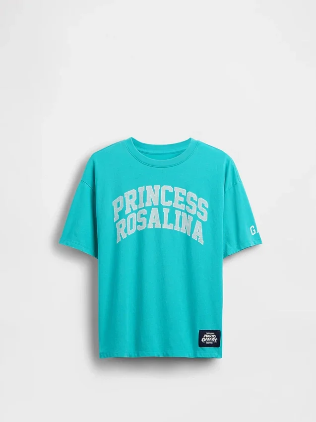 T-shirt grafica per bambini Super Mario dal taglio comodo