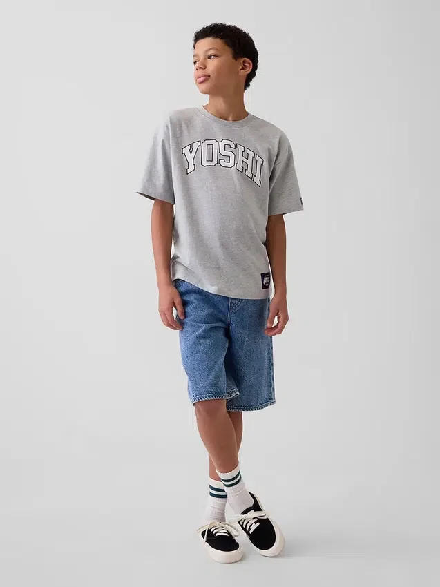 T-shirt grafica per bambini Super Mario dal taglio comodo