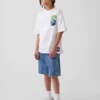 T-shirt grafica per bambini Super Mario dal taglio comodo