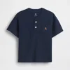 T-shirt Henley con taschino per neonato & bebè