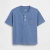 T-shirt Henley con taschino per neonato & bebè