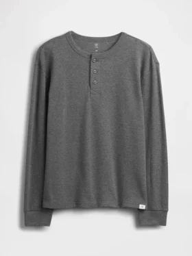T-shirt Henley dal taglio comodo per bambini