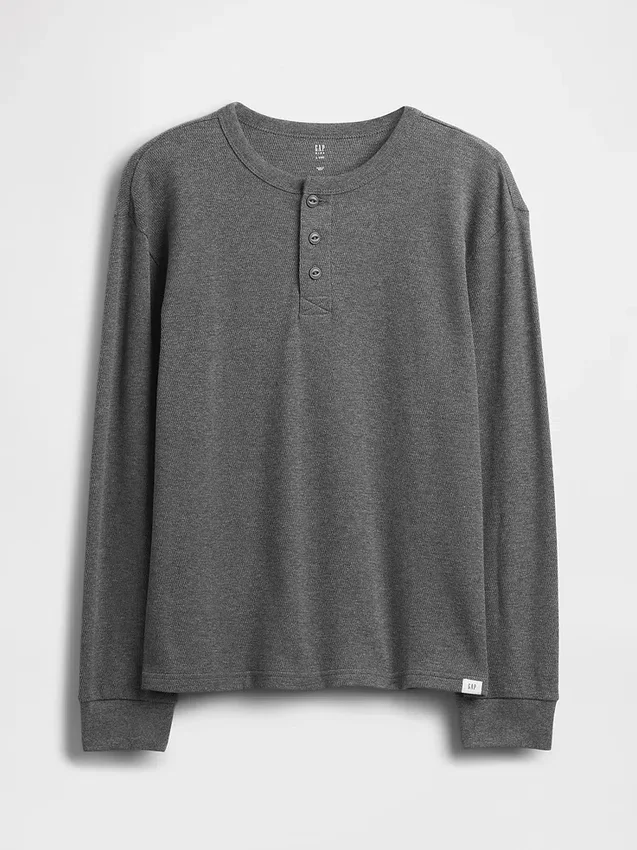 T-shirt Henley dal taglio comodo per bambini