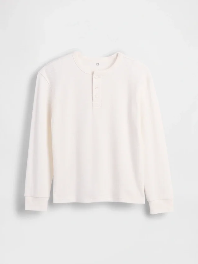 T-shirt Henley dal taglio comodo per bambini