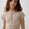 T-shirt Henley raglan per bambini