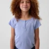 T-shirt Henley raglan per bambini