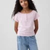 T-shirt Henley raglan per bambini