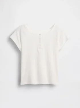 T-shirt Henley raglan per bambini