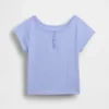 T-shirt Henley raglan per bambini